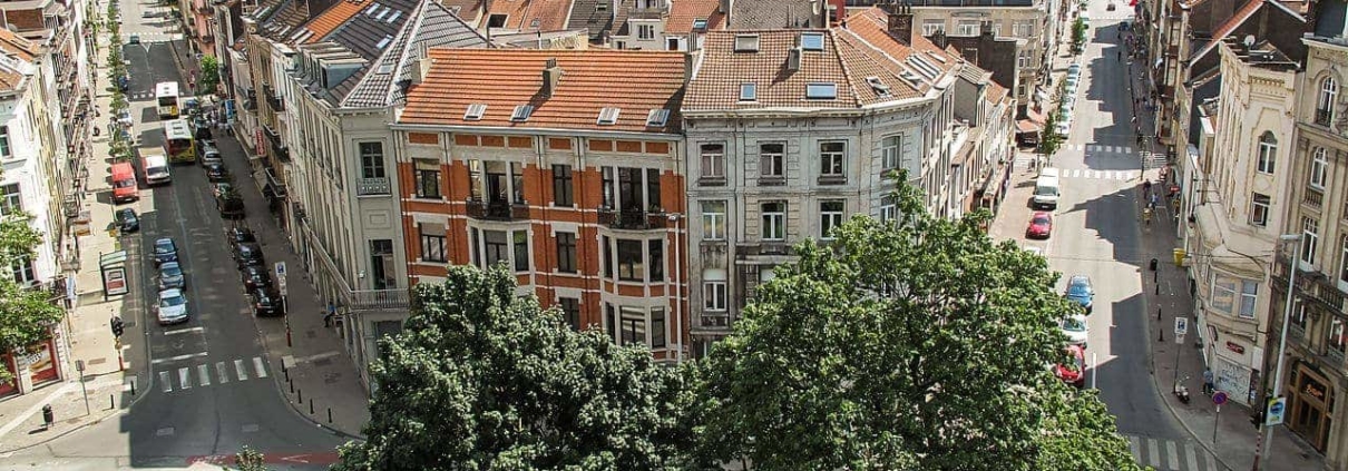 Panorama view of Brussels.