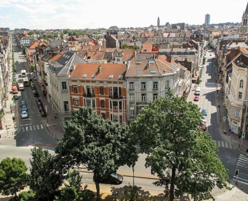 Panorama view of Brussels.