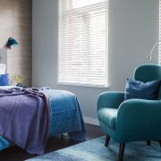 Bedroom blue chair