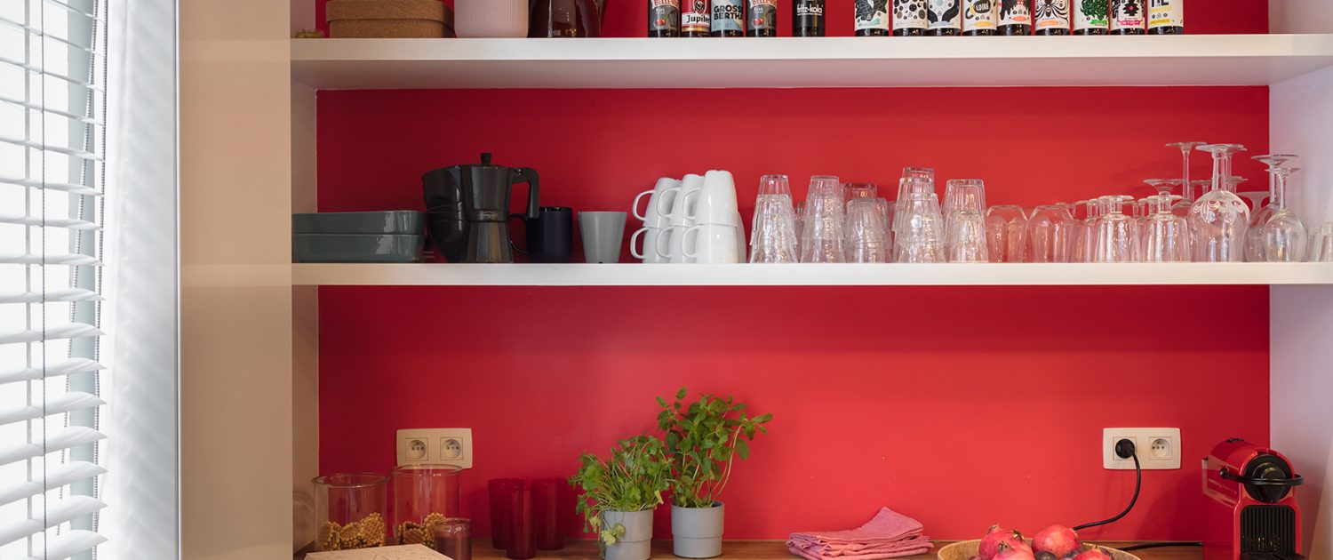 Red Shelving