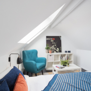 Angled roof room chair