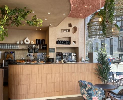 “Poz café in Châtelain Brussels – a favorite brunch and coffee spot recommended by Morton Place residents”