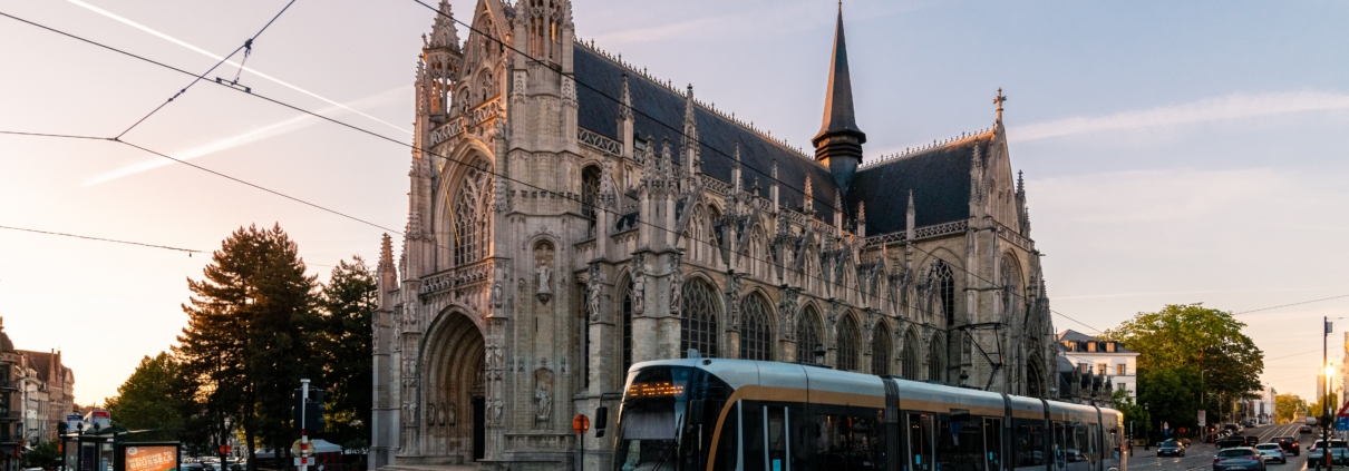 Church of Our Lady of Victories at the Sablon at dawn