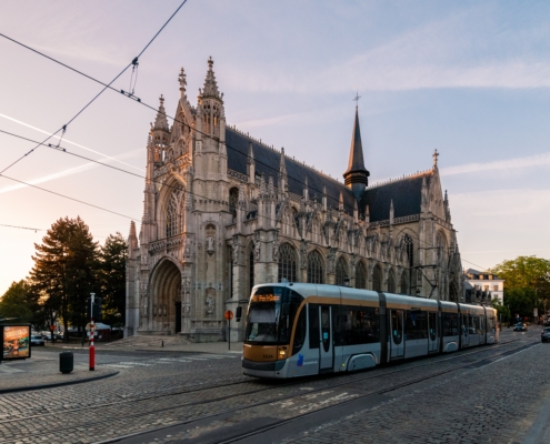 Church of Our Lady of Victories at the Sablon at dawn