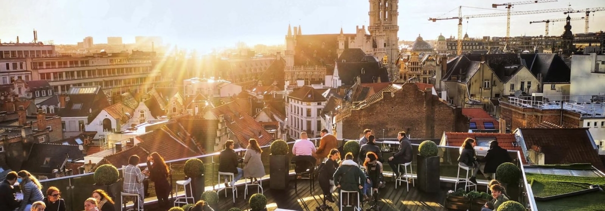 Rooftop of Warwick Hotel in Brussels